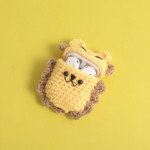 Wholesale Cute Design Cartoon Handcraft Wool Fabric Cover Skin for Airpod (1 / 2) Charging Case (Lion)